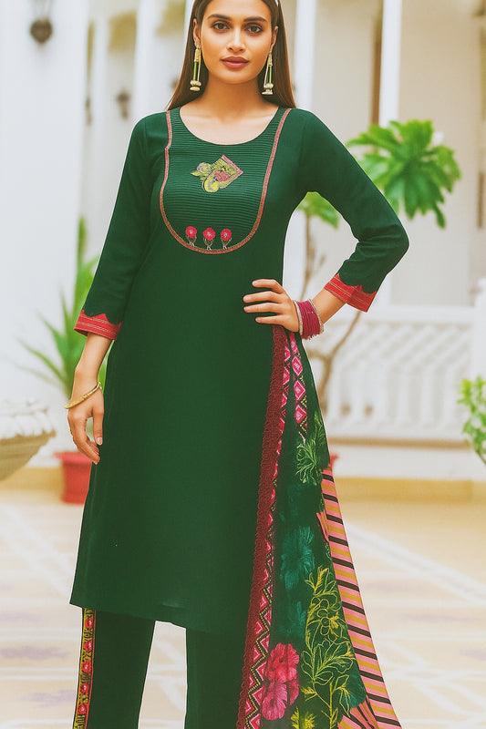 Reyan straight-cut kurti set